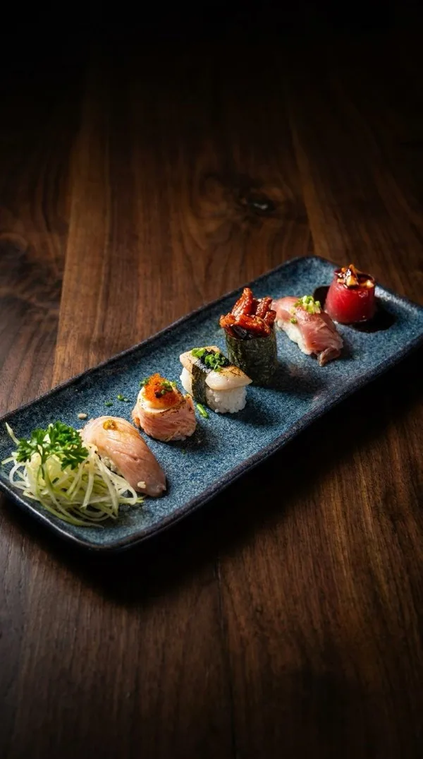 Sushis exclusivos autorais criados para o Omakase Haru